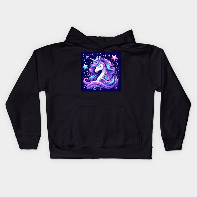 Magical Unicorn Kids Hoodie by __Døra__